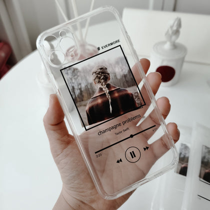 Music Personalized Clear Phone Case, for Music lovers, Taylor Swift | for iPhone 13, 13 Pro Gift for her - MinimalGadget
