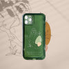 Abstract Woman line Art Green Clear Phone Case