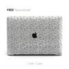 Abstract Women Face Line, Clear Macbook Hard Case,Personalized Name