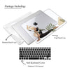 Abstract Yoga Girl Floral Plants Illustration, Macbook Clear Case, Personalized Name