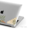 Abstract Yoga Girl Floral Plants Illustration, Macbook Clear Case, Personalized Name