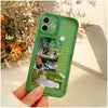 Aesthetic Summer Painting Phone Green Clear Case