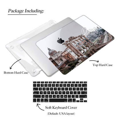 Ancient Rome Macbook Clear Case, Architecture Aesthetic - MinimalGadget