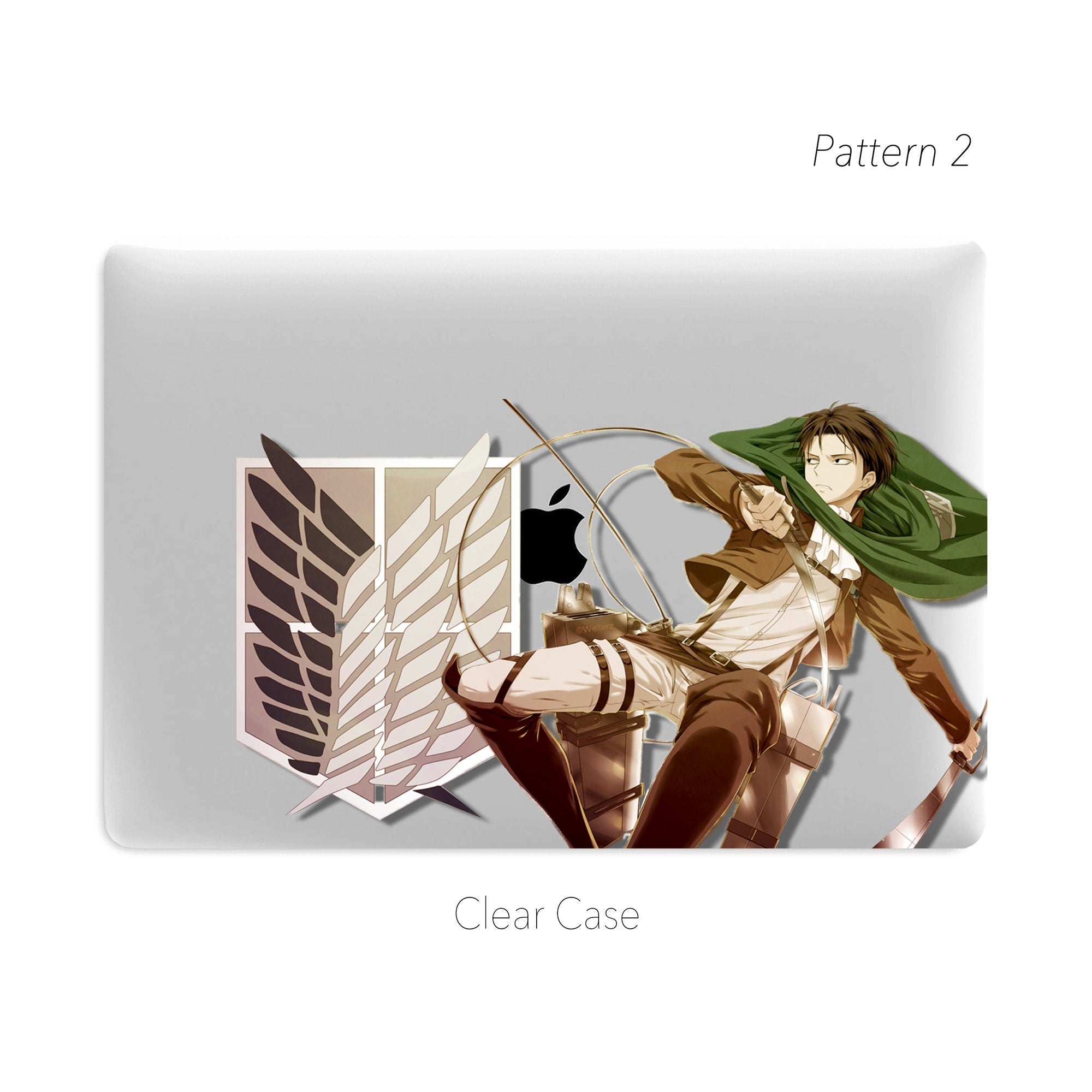 Attack On Titan Anime Macbook Clear Hard Case Custom Name Personalized  Case  MinimalGadget