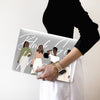 Black Girl Magic illustration, Macbook Clear Case, Personalized Name