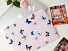 Butterfly Pink Macbook Hard Cover, Custom name