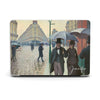 Caillebotte Painting, Rue de Paris, Macbook Case Personalized Hard Cover