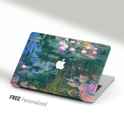Claude Monet Art, Macbook Case Personalized, Water Lilies - MinimalGadget