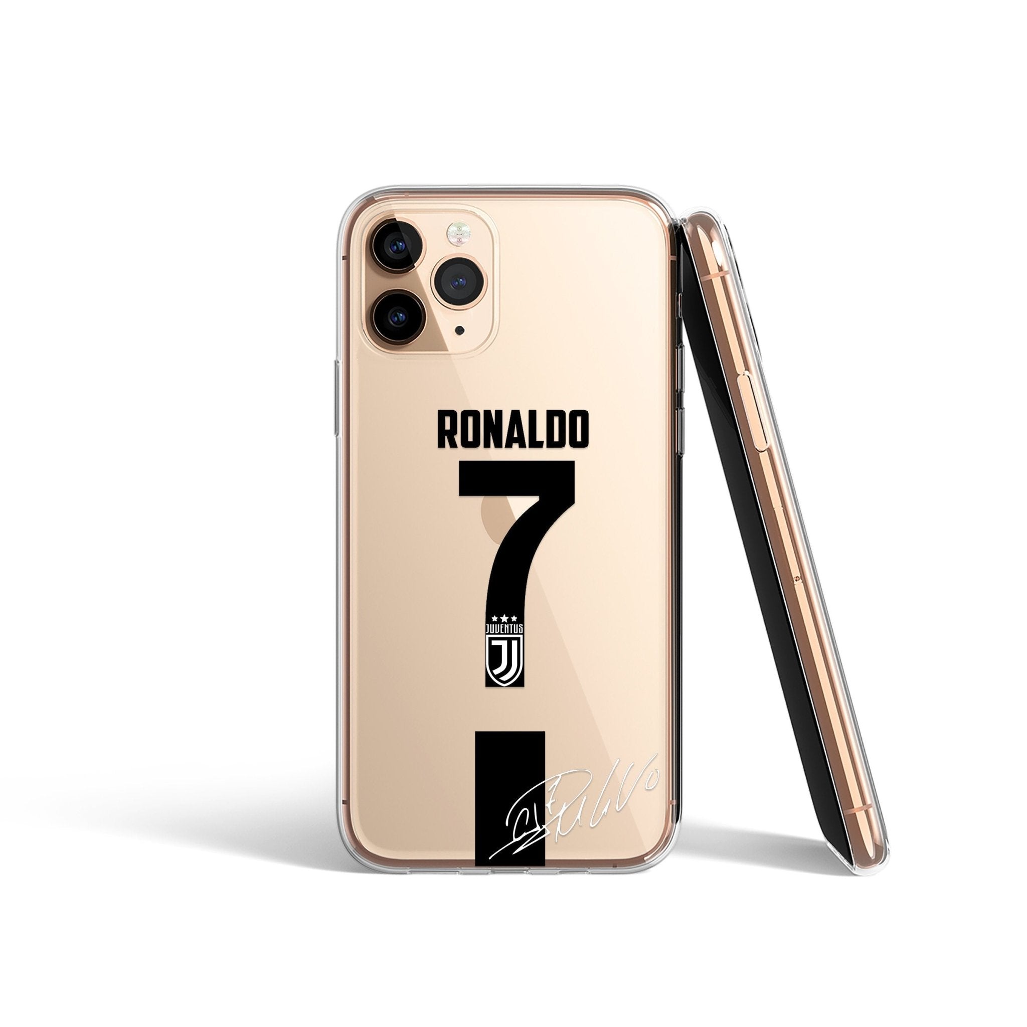 Cristiano Ronaldo Clear Phone Case with Keychain Cristiano Ronaldo Clear Phone Case with Keychain