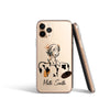 CUSTOM Abstract Portrait iPhone Case, Personalized Hand-illustrated Line Art