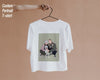 Custom Couple T-shirt, Custom Portrait Illustration, Art painting t-shirt