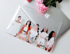 Custom illustrated Portrait, Clear Hard Case, Personalized for Family, Couple