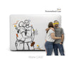 CUSTOM illustrated Portrait, Minimalist Line Macbook Hard Case