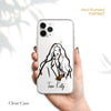 CUSTOM illustrated Portrait, Minimalist Line Macbook Hard Case