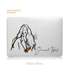 CUSTOM illustrated Portrait, Minimalist Line Macbook Hard Case