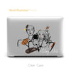 CUSTOM illustrated Portrait, Minimalist Line Macbook Hard Case