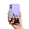 Custom Lover Portrait Photo iPhone Case, Hand illustrated Clear Cover