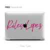Custom Name Clear Macbook Hard Cover