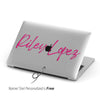Custom Name Clear Macbook Hard Cover