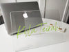 Custom Personalized Name Clear Macbook Case