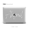 Custom Personalized Name Clear Macbook Case