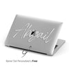 Custom Personalized Name Clear Macbook Case
