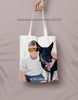 Custom Pet Portrait Canvas Tote Bag for your Dog Cat gift