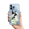 Custom Pet Portrait iPhone Clear Case, Hand illustrated Cover
