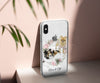 CUSTOM Watercolor Pet iPhone Clear Case, Hand drawn with Floral