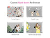 Custom Your Pet Portrait Macbook Case, Hand illustrated Dog Cat Photo CLEAR CASE