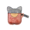 Cute ear Leather Case, Hand-tailored AirPods 1, 2, Pro Tanned Leather Case