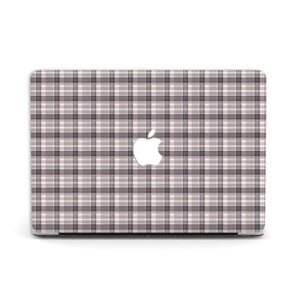 England Plaid style, Macbook Case Personalized Hard Cover, Almond Blossom - MinimalGadget