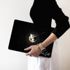 Gold Moon Angel with Starry sky, Macbook Hard Cover
