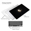 Gold Moon Angel with Starry sky, Macbook Hard Cover