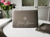 Gray Personalized Macbook Matte Hard Case, pink red blue black clear