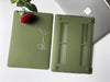 Green Personalized Macbook Matte Hard Case, pink red Gray blue
