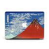 Hokusai Red Fuji, Macbook Case Hard Cover, Personalized name Case