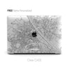 Hong Kong Map, Clear Macbook Hard Case, Custom Your City Map