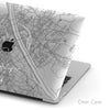 Hong Kong Map, Clear Macbook Hard Case, Custom Your City Map