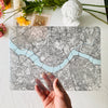 Minimalist Seoul Map, Clear Macbook Hard Case, Custom your City Map