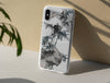 Ink watercolor Painting, Personalized Clear Phone Case, Bamboo and birds