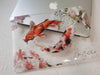 Japanese Style Koi Macbook Clear Case, Black Matte Case