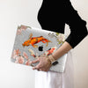 Japanese Style Koi Macbook Clear Case, Black Matte Case