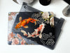 Japanese Style Koi Macbook Clear Case, Black Matte Case