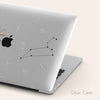 LEO Case, Aesthetic Zodiac Constellation Clear Hard Case