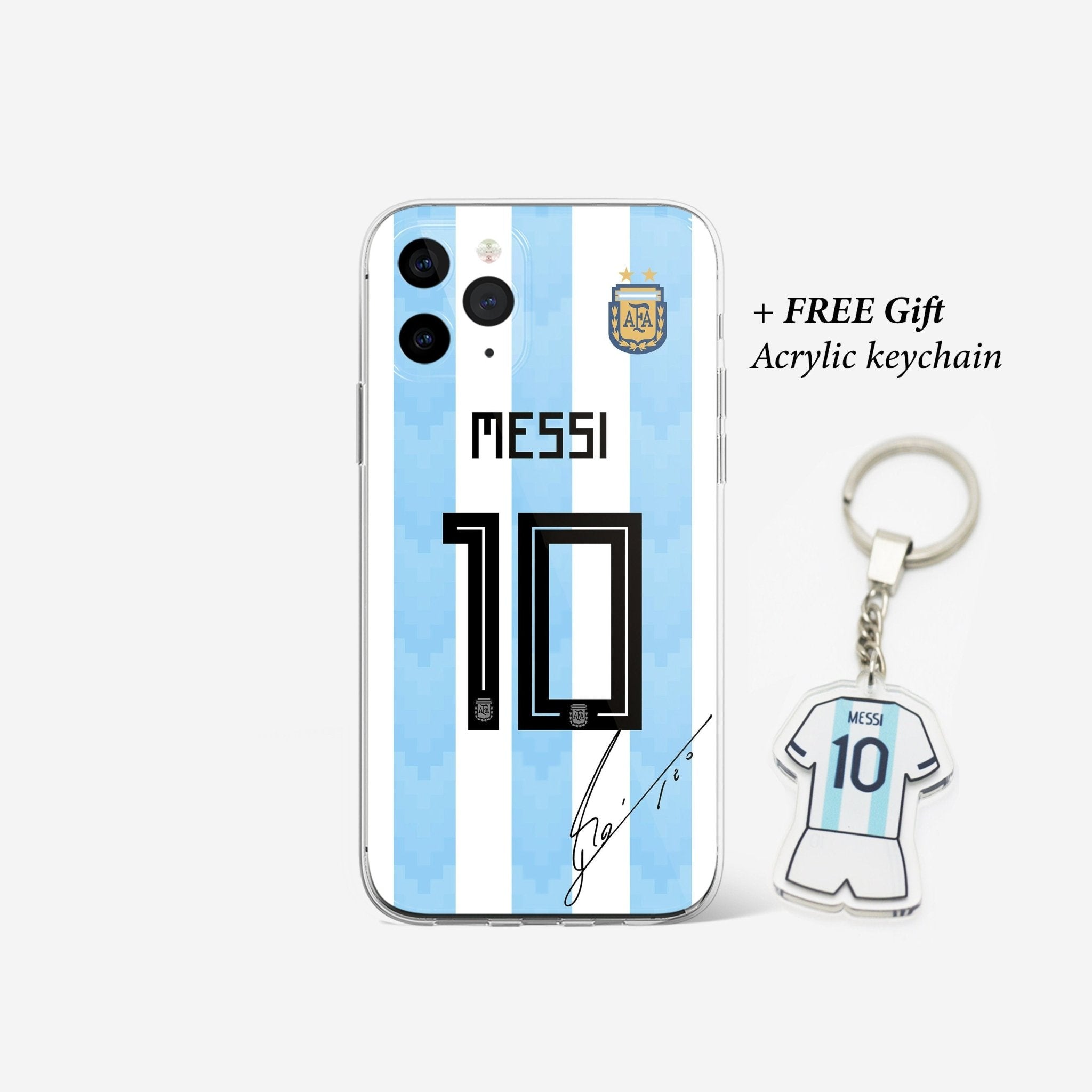 Leo Messi Clear Phone Case with Keychain, Argentina World Cup case Leo Messi Clear Phone Case with Keychain, Argentina World Cup case
