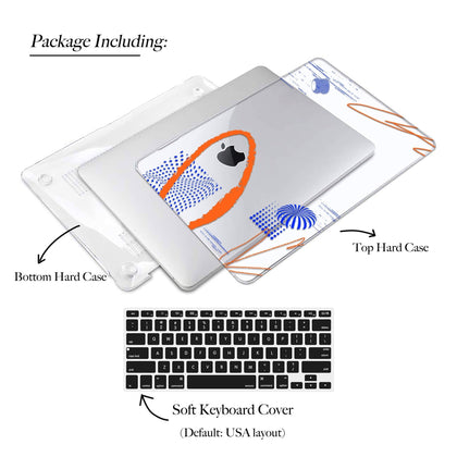 MEMPHIS Geometric Abstract Macbook Clear Case, Matte Case - MinimalGadget