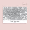 Minimalist London Map, Clear Macbook Hard Case, Custom City Map Case