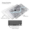 Minimalist Seoul Map, Clear Macbook Hard Case, Custom your City Map