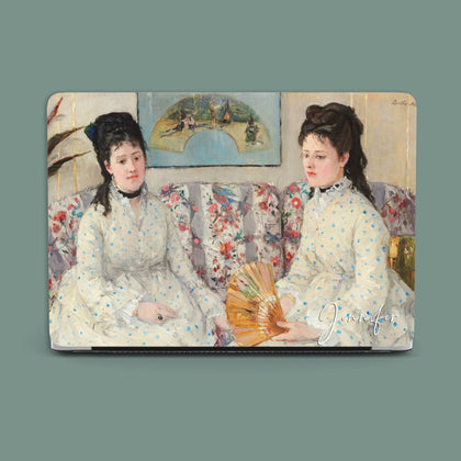 Morisot Painting, The Sisters, Macbook Case Personalized - MinimalGadget
